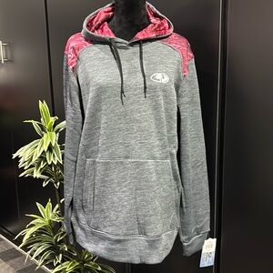 Mossey Oak Fiahing hoodie pullover sweatshirt, pouch pocket riib knit cuff/waist